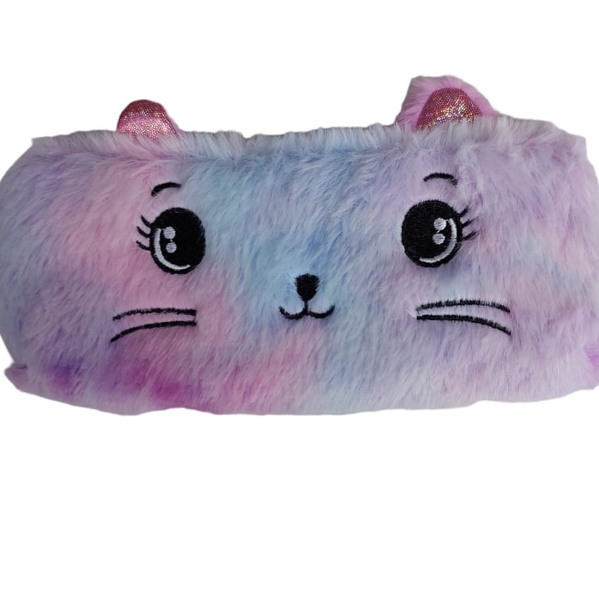 Estojo pelúcia gatinha algodão 